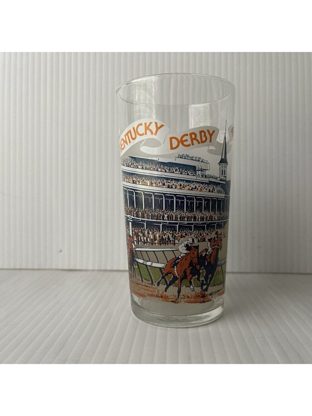 Kentucky Derby 1979 Glass Cup Mint Julep Churchill Downs Spectacular Bid Vintage